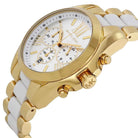 Michael Kors Bradshaw MK5743 Women's White & Gold Chronograph Watch