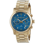 Michael Kors MK5815 gold map engraved dial watch