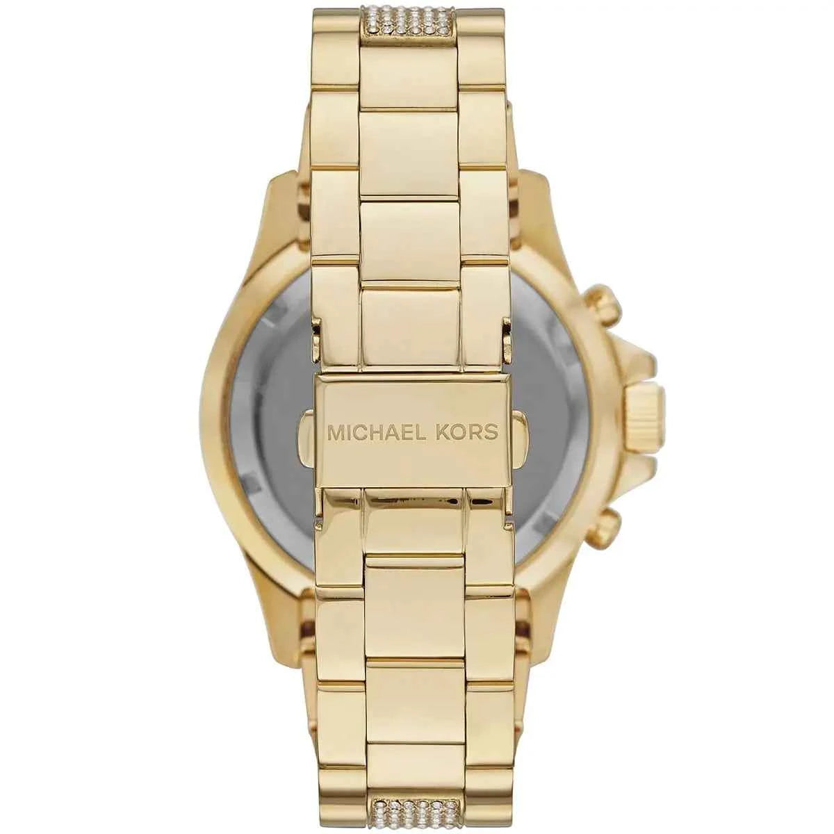 Michael Kors Everest MK5828 Women's Black Gold Stainless Steel Chronograph Watch
