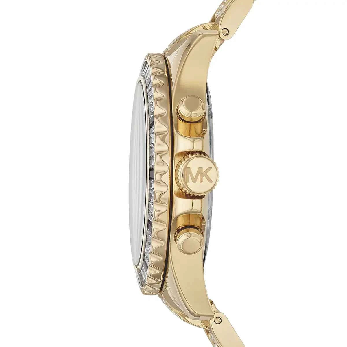 Michael Kors Everest MK5828 Women's Black Gold Stainless Steel Chronograph Watch