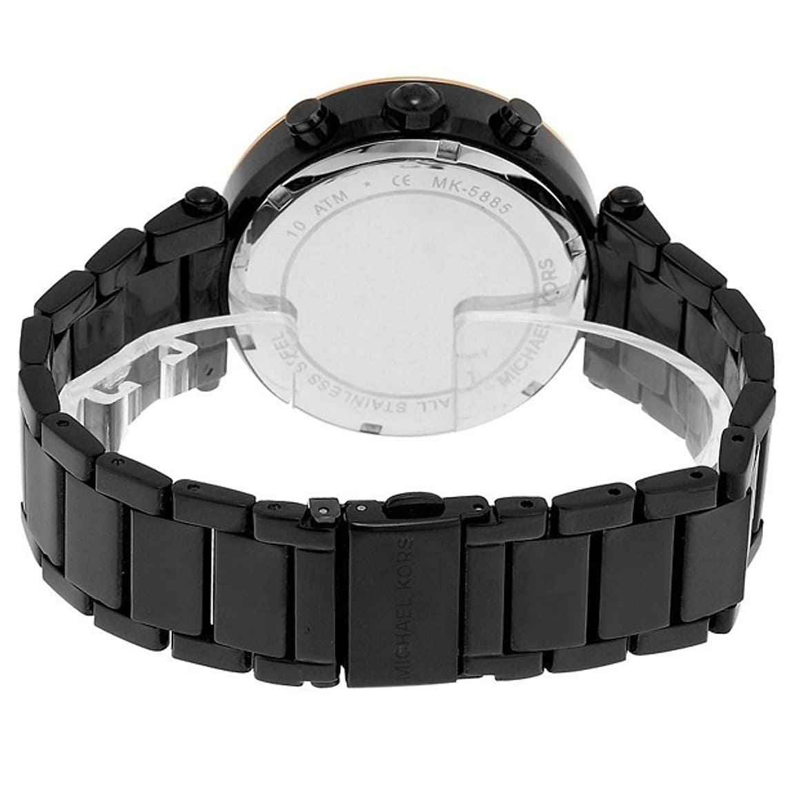 Michael Kors Parker MK5885 Women's Black Stainless Steel Chronograph Watch