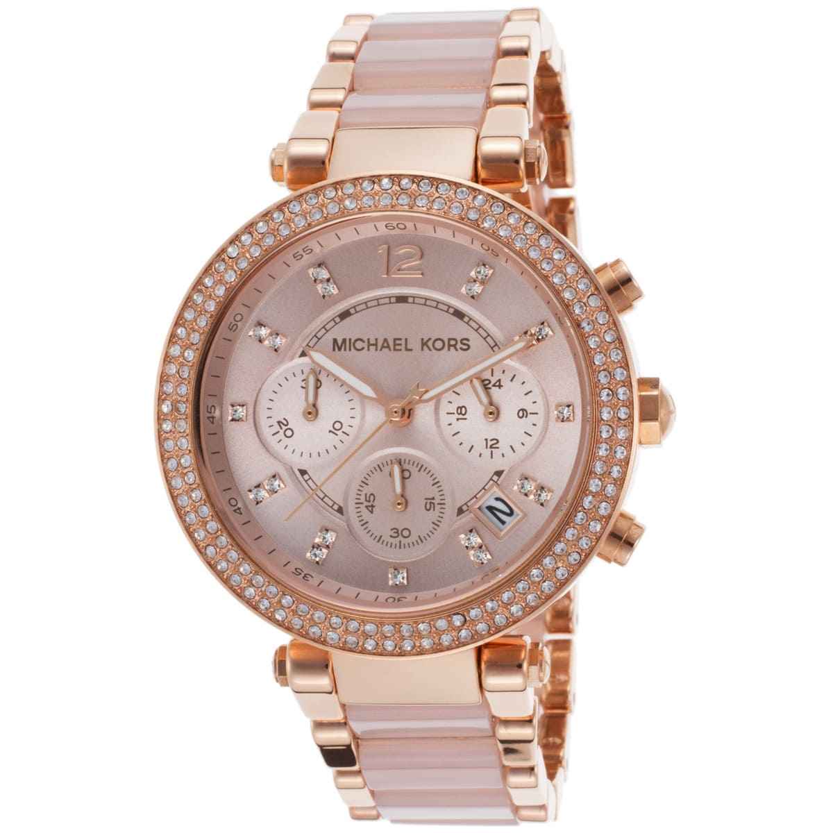 Michael Kors Parker MK5896 Women's Rose Gold Stainless Steel Chronograph Watch
