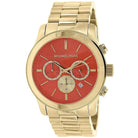 Michael Kors Runway MK5930 Women's Orange Gold Stainless Steel Chronograph Watch