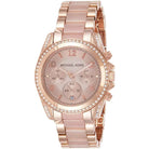 Michael Kors Blair MK5943 Women's Purple & Rose Gold Stainless Steel Chronograph Watch