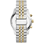 Michael Kors Lexington MK5955 Women's Silver & Gold Stainless Steel Chronograph Watch