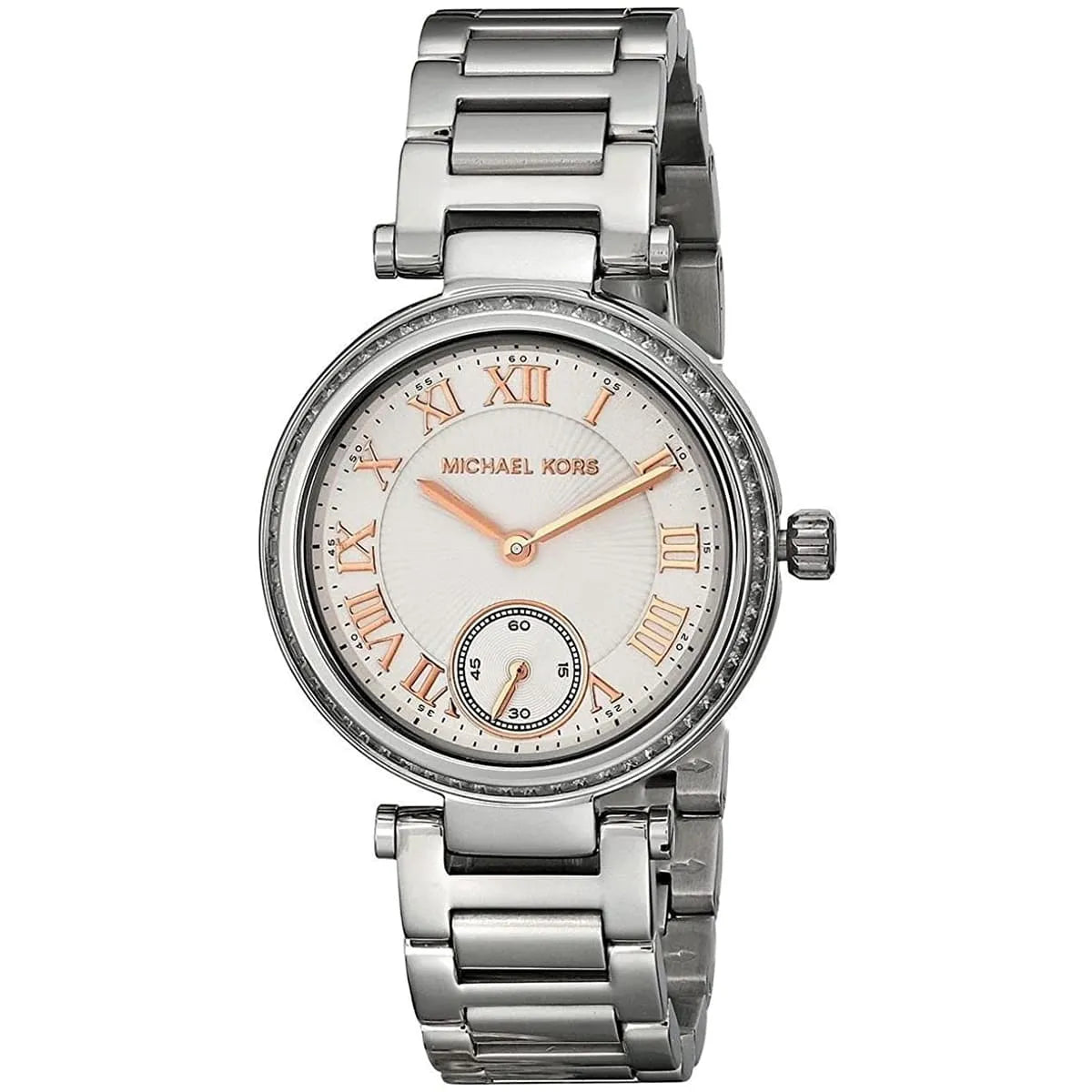 Michael Kors Skylar MK5970 baguette crystal bezel watch