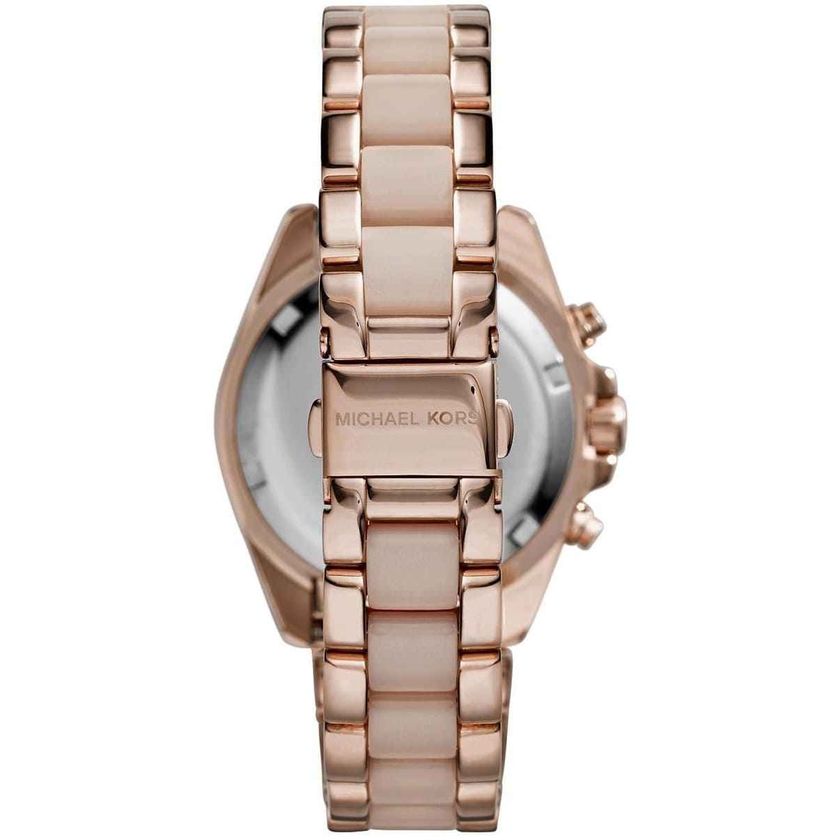 Michael Kors Bradshaw MK6066 Women's Rose Gold Stainless Steel Chronograph Watch