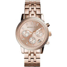 Michael Kors Ritz MK6077 Women's Rose Gold Stainless Steel Chronograph Watch