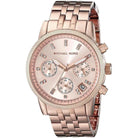 Michael Kors Ritz MK6077 Women's Rose Gold Stainless Steel Chronograph Watch