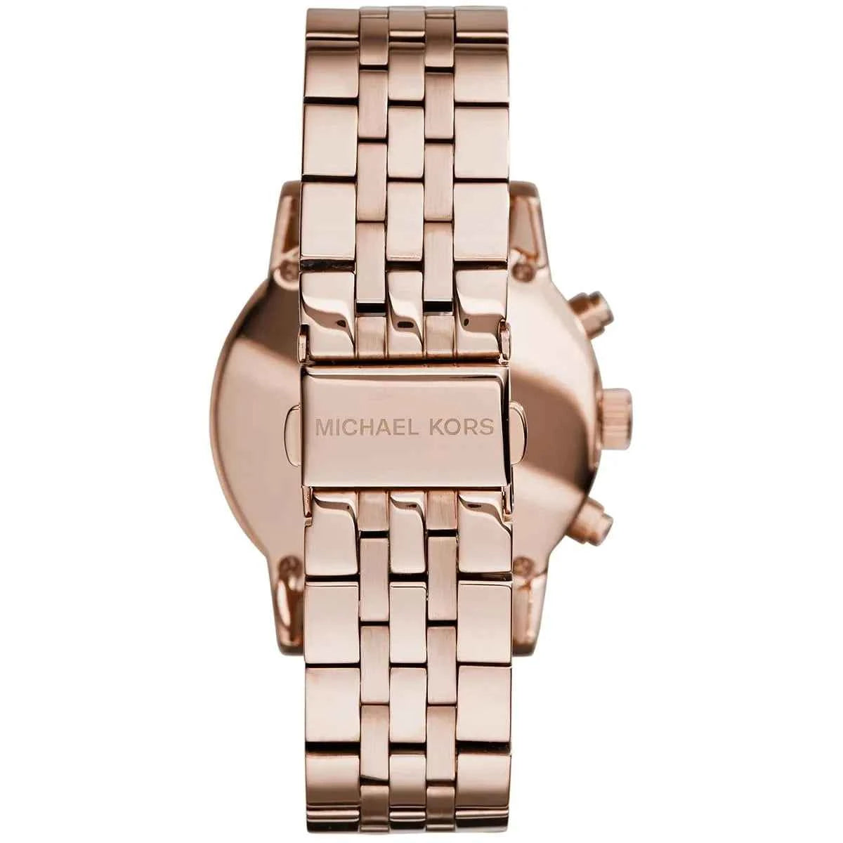 Michael Kors Ritz MK6077 Women's Rose Gold Stainless Steel Chronograph Watch