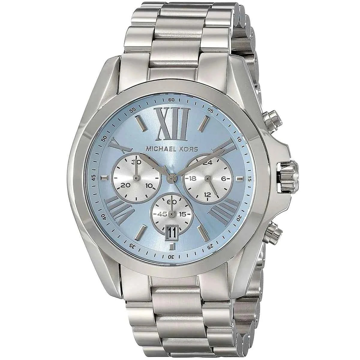 Michael Kors Bradshaw MK6099 Women's Blue Stainless Steel Chronograph Watch