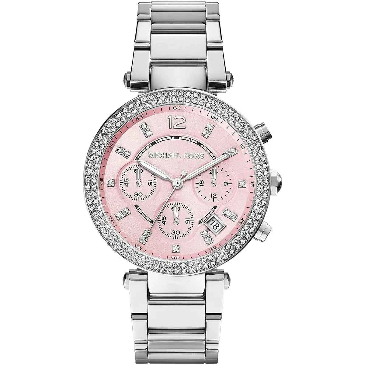 Michael Kors Parker MK6105 Women's Silver Stainless Steel Chronograph Watch