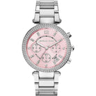 Michael Kors Parker MK6105 Women's Silver Stainless Steel Chronograph Watch