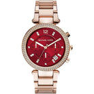 Michael Kors Parker MK6106 Women's Rose Gold Stainless Steel Chronograph Watch