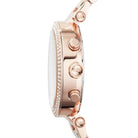 Michael Kors Parker MK6108 Women's Silver & Rose Gold Stainless Steel Chronograph Watch