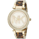 Michael Kors Parker MK6109 Women's Gold & Brown Multi-Strap Watch