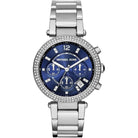 Michael Kors Parker MK6117 Women's Blue Stainless Steel Chronograph Watch