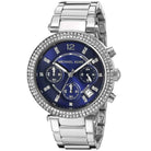 Michael Kors Parker MK6117 Women's Blue Stainless Steel Chronograph Watch