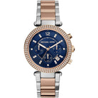 Michael Kors Parker MK6141 Women's Blue Dial Two-Tone Chronograph Watch