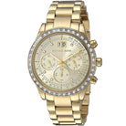 Michael Kors Brinkley MK6187 Women's Gold Dial Gold-Tone Chronograph Watch