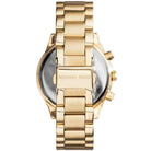 Michael Kors Brinkley MK6187 Women's Gold Dial Gold-Tone Chronograph Watch