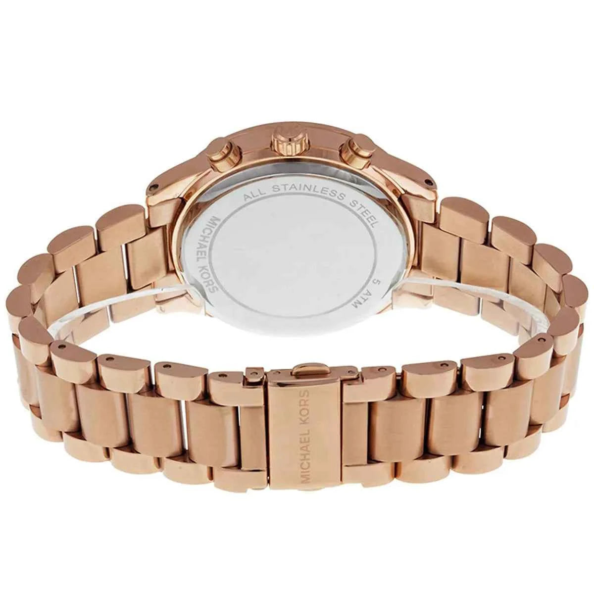 Michael Kors Brinkley MK6204 Women's Rose Gold Dial Chronograph Watch