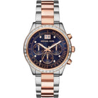 Michael Kors Brinkley MK6205 Women's Blue Dial Two-Tone Chronograph Watch