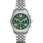Michael Kors Lexington MK6222 Women's Green Dial Stainless Steel Chronograph Watch