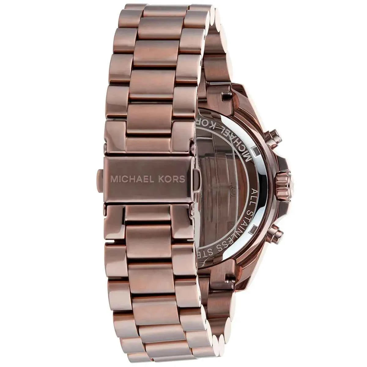 Michael Kors Bradshaw MK6247 Women's Brown Dial Stainless Steel Chronograph Watch