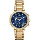Michael Kors Parker MK6262 Women's Blue Dial Gold-Tone Chronograph Watch
