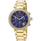 Michael Kors Parker MK6262 Women's Blue Dial Gold-Tone Chronograph Watch