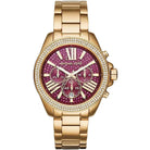 Michael Kors Wren MK6290 Women's Pink Dial Gold-Tone Chronograph Watch