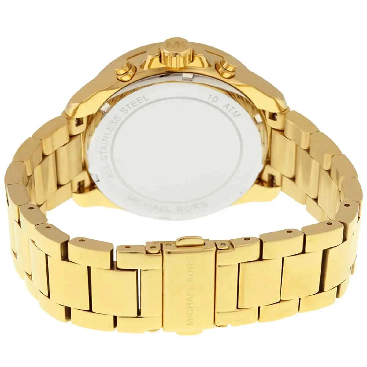 Michael Kors Wren MK6290 Women's Pink Dial Gold-Tone Chronograph Watch