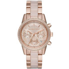 Michael Kors Ritz MK6307 Women's Rose Gold Dial Pink & Rose Gold Chronograph Watch