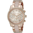 Michael Kors Ritz MK6307 Women's Rose Gold Dial Pink & Rose Gold Chronograph Watch