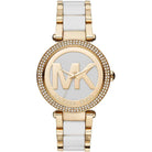 Michael Kors Parker MK6313 Women's Silver Dial Gold & White Bracelet Watch
