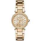 Michael Kors Parker MK6469 women's gold dial gold stainless steel watch front view