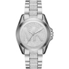 Front view of Michael Kors Bradshaw MK6486 women's silver watch