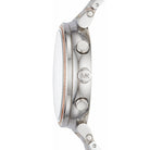 Side view of Michael Kors Sofie MK6558 two-tone stainless steel bracelet watch