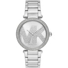 Michael Kors Parker MK6658 women's silver stainless steel watch front view