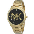 Close-up of Michael Kors MK6682 black analog dial