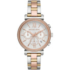 Michael Kors Sofie MK6688 women's multicolored stainless steel chronograph watch front view