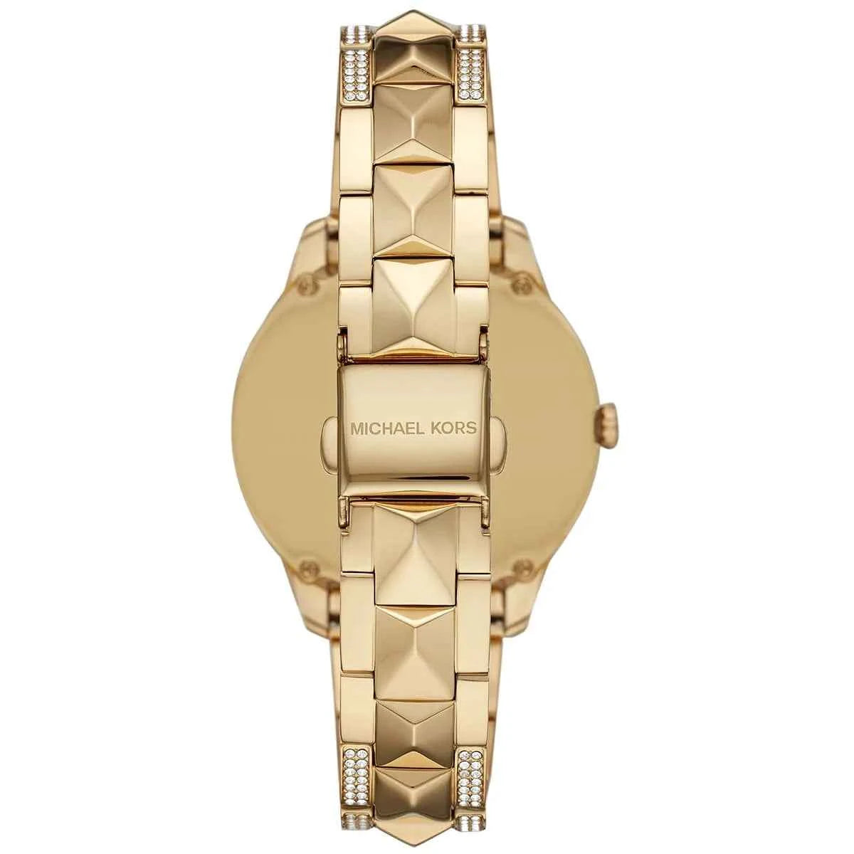 Michael Kors Runway Mercer MK6715 Women's Gold Dial Gold Stainless Steel Watch