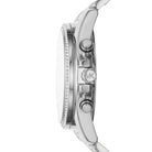 Side profile of Michael Kors Whitney MK6728 silver chronograph watch