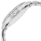 Side profile of Michael Kors Layton MK6847 silver stainless steel watch