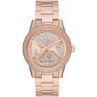 Michael Kors Ritz MK6863 women's rose gold dial rose gold stainless steel watch front view