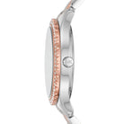 Side profile of Michael Kors Layton MK6894 two-tone stainless steel watch