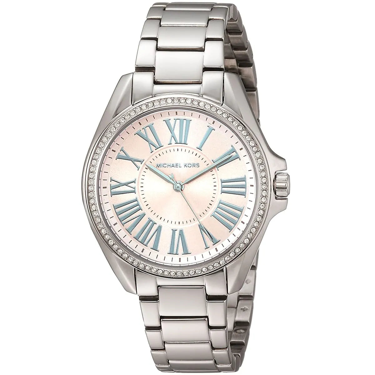 Michael Kors MK6929 pink dial stainless steel bracelet watch