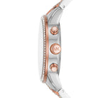 Michael Kors Ritz MK6938 Women's Silver Dial Silver & Rose Gold Stainless Steel Chronograph Watch
