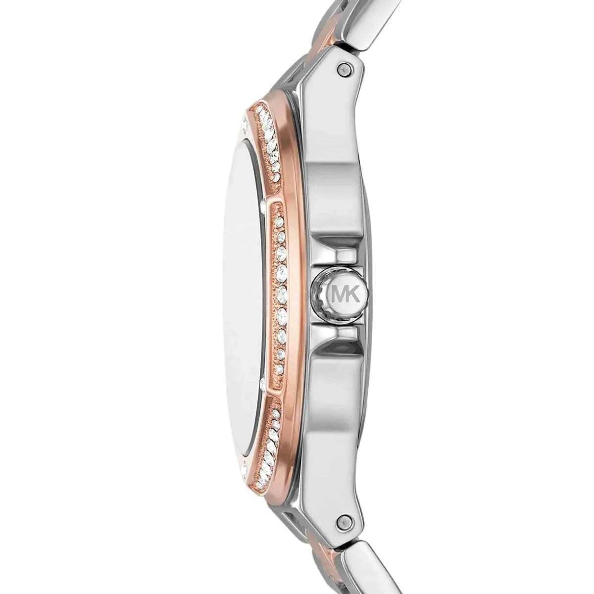 Michael Kors Lennox MK6989 Women's White Dial Two-Tone Stainless Steel Watch